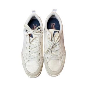 Skechers Women's White and Cream Trainers